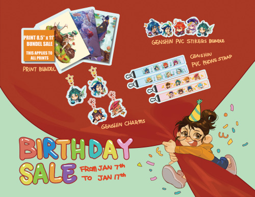  [Repost appreciated!!]To celebrate my upcoming birthday I’m putting my store on Sale from Jan