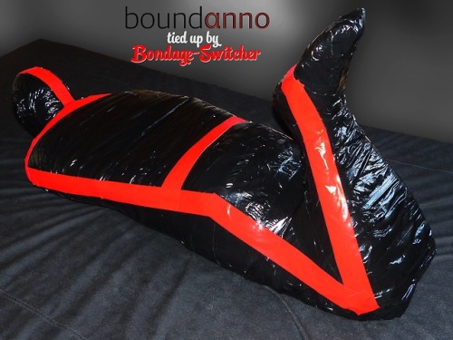 It’s always nice to have a helpless mummy struggling on your bed ^^ &hellip; thanks to @bo