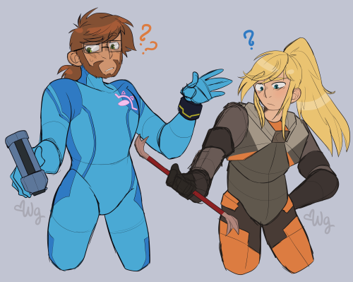 woogiegirl: bought metroid dread and im stoked to play it after work tomorrow. otherwise drew my two