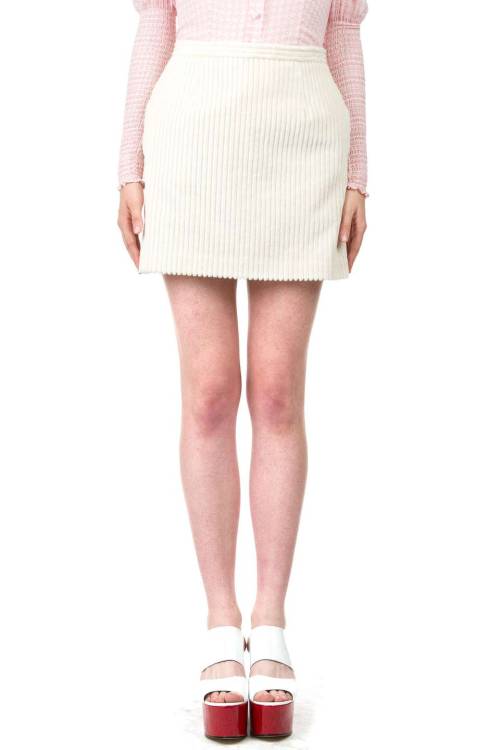 hipster-miniskirts: Wide Wale Corduroy Mini Skirt