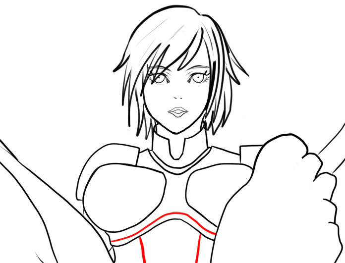 myhentaiart:  A teaser sketch of Gogo Tomago (of Big Hero 6) done at my Patreon’s