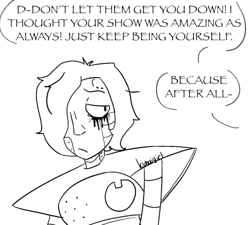 kunaigirl:  I gave myself a lot of feelings with this one, good ones for a change! I really like how it turned out honestly. Idk I just imagine that sometimes Mettaton would get made fun of for being so openly flamboyant; but that’s when the great and