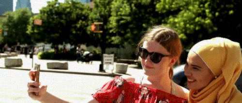 Iman Touristing In New York Being Recognized By Fans Of The Tv Show And Global Success Skam.