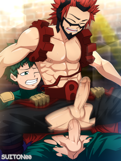 suiton00nsfwdrawings:    Boku no Hero Academia - Izuku X Eijirou #1This is a Reward sketch that i liked how it turned out. it seems the way to made my drawing looks more as i was is doing the lines thicker :o  Please check out my: [Patreon] [Gumroad]