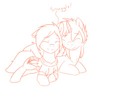 taboopony:  Snuggle Buddies!  <3!