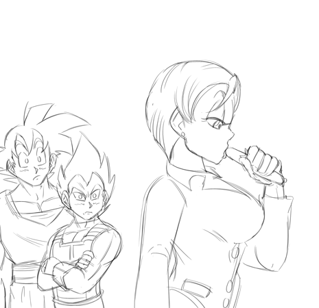   Anonymous said to funsexydragonball: Could we see Bulma sucking on one of those fish sausages?  This was a good use of my evening.