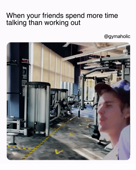 When Your Friends Spend More Time Talking Than Working Out