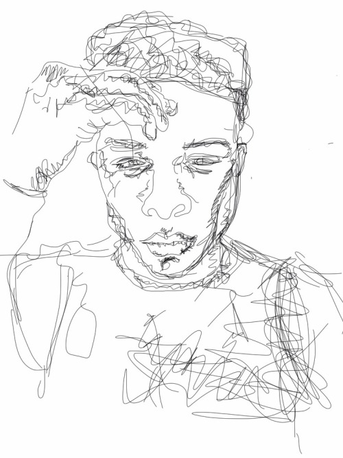 mcqueenlovesme:  When I can’t sleep I listen to my bops from early 2000 and sketch.