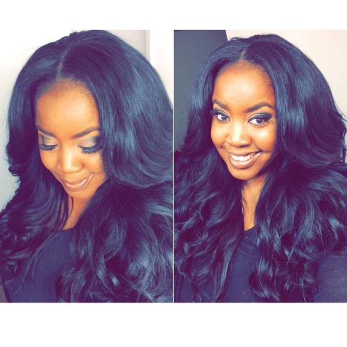 center part // long layers #me #onyinyechi #hairstylist #virginhair #losangeleshairstylist #nigerian