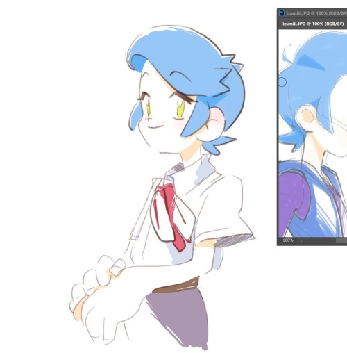 First Drawing Of The Year !!!! Its Uh A Little Doodle Of Izumi My Scrimblo My Beloved