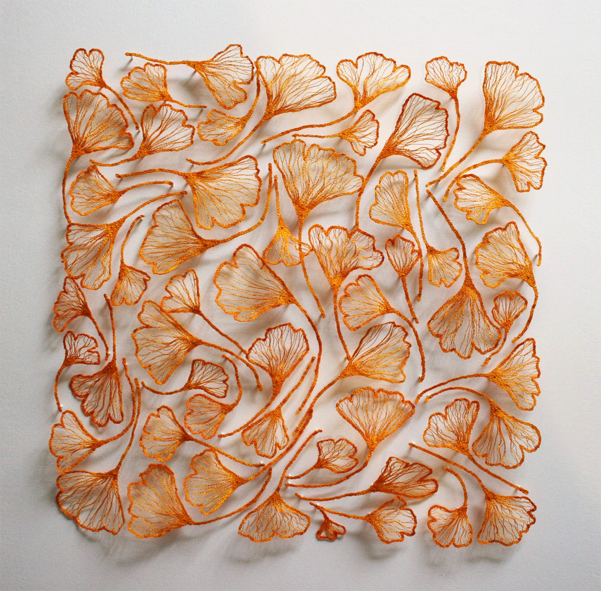  Meredith Woolnough’s Embroideries Mimic Delicate Forms of Nature Woolnough uses