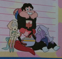 Here are some supercute pictures that are at the end of the Quest for Gem Magic book (in a section prompting you to write your own SU story [or whatever else you want])