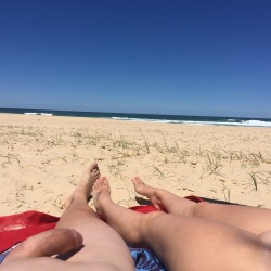 bossmanandchickaboo1:  Some nude beach today.