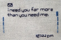 Text Message Embroideries Ginger Anyhow