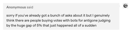 @antigone Fandom Are We Actually Fucking Doing This.
