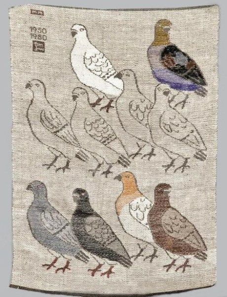sodeartomyheart:Dora Jung pigeon tapestry