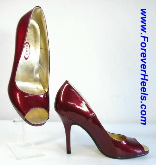 www.ForeverHeels.com Style CHB, Open Toe High Heel Pumps - Rounded Open Toes is classic and attracti