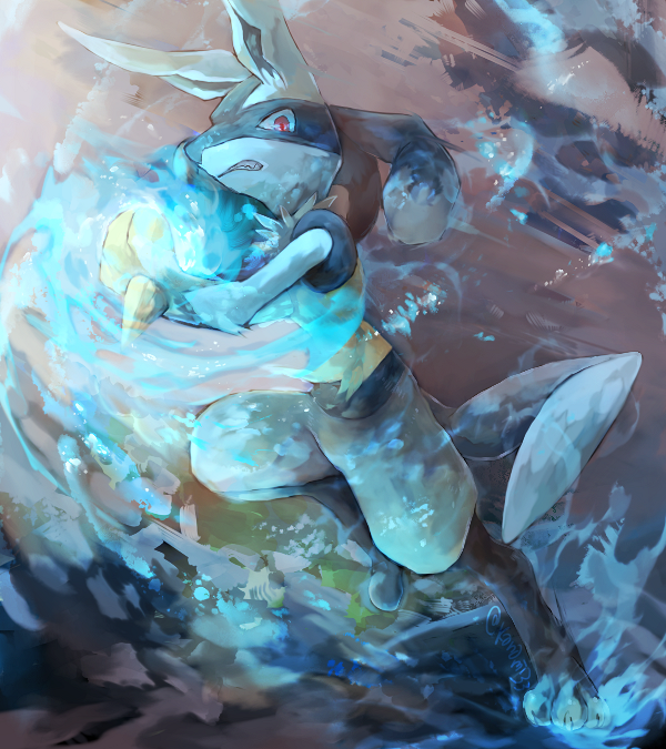 gourgeist:  Lucario by Kanami33 
