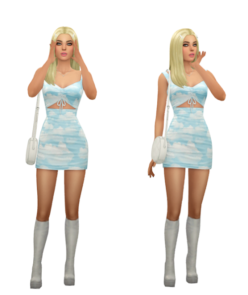 TS4 Teen Maxis Match Lookbook Skin 1, 2 / Hair / Eyebrows / Eyes / Nosemask Clothing - TopRegina Top