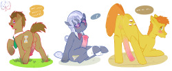 BG Earth Pony Stallions I&rsquo;ve been drawing pone pron for a while now and this is the first I&rsquo;m drawing these characters&hellip;
