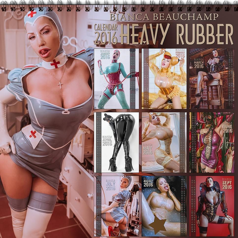 Spice up 2016 with my #HeavyRubber #CALENDAR! Check it out,  ON SALE at www.ilovebianca.com