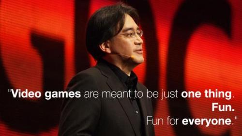 mecreomonitochino:  RIP Iwata-san ;_;  Literally my opinion whenever someone tries to bring politics into it.  Like… fuck right off.  RIP.  Legend.