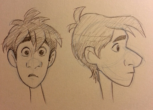 oddbittumbles:  Bayonetta in a Disney style. Also bonus George from Paperman heads.