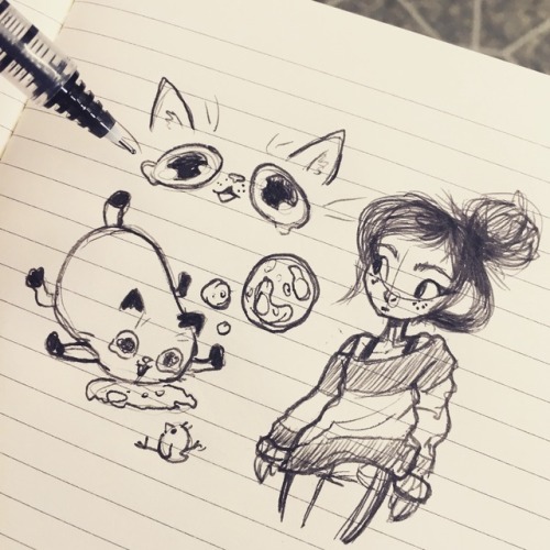 Just some cute doodles as I was getting my oil changed