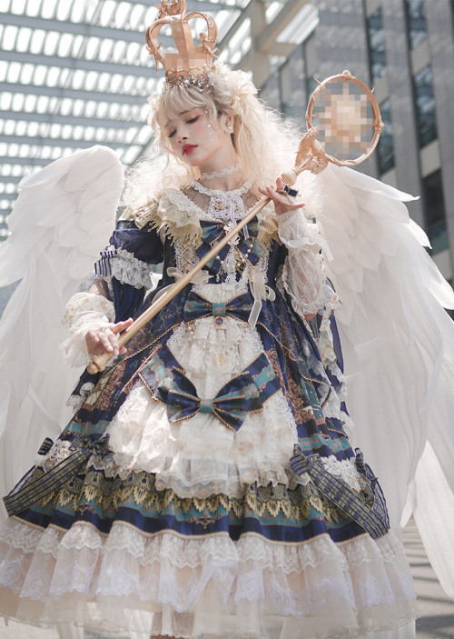 scrunchiiez:lolita-wardrobe:New Release: Angel’s Heart 【-The Princess’s Dream-】 Lolita Tea Party Dre