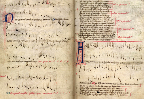 oakapples: Manuscript of the Oxford version of the Agincourt Carol. This song, which is probably of 