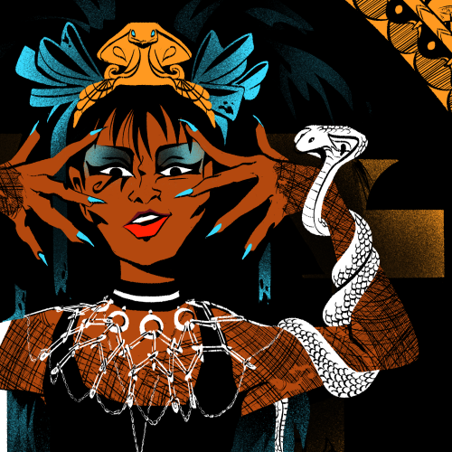 Trad Goth Cleo de Nile for @monsterhighzine! You can get a much higher res of this pic (and MANY mor