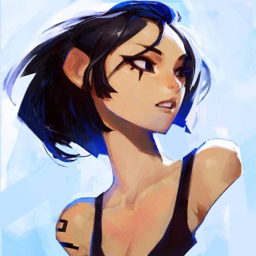 samuelyounart:  Mirrors edge 2 hype 👏🏼 So here’s #faith in bluuuue #digitalpainting #mirrorsedge #catalyst #blue #girl #tattoo 52/100. 