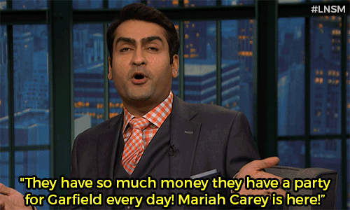 latenightseth:Sadly, Kumail’s first day in America set the bar too high.