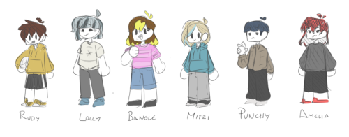 Drew some of my villagers from animal crossing as humans!