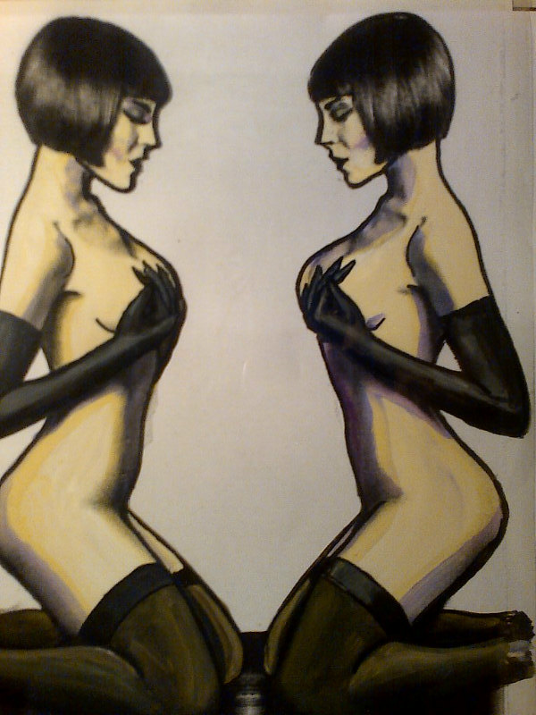 domiane:  Siamese goddesses, worl in progress by Domiane