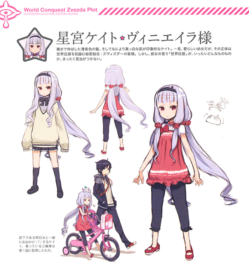 artbooksnat:  Kuroboshi Kouhaku’s original character and costume designs for Kate
