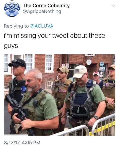 c-ology:blackmodel:the aclu is real tackysomeone from the ACLU board of Virginia tweeted out that he