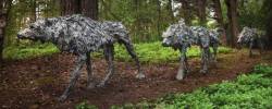 wolveswolves:  Wolf sculptures by Sally Matthews