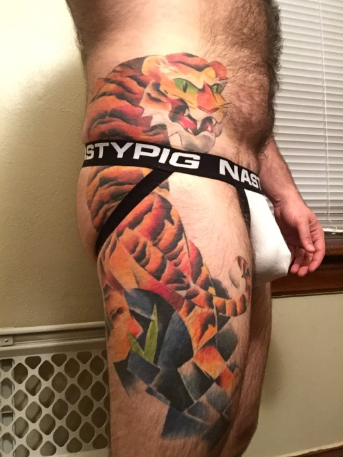 djcubster:  My abstract/cubist tiger tattoo adult photos