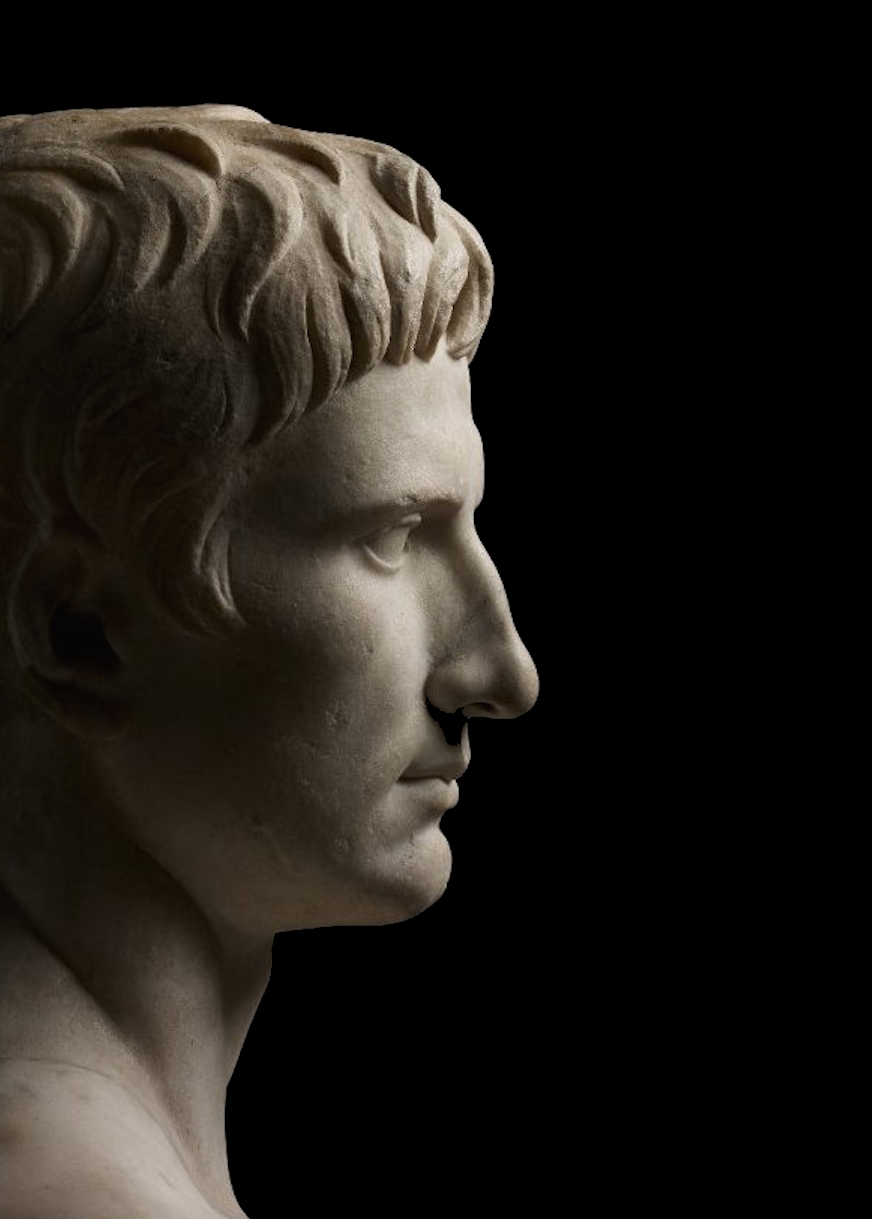 marmarinos:Augustus in profile. Detail of a bust of Augustus currently located in