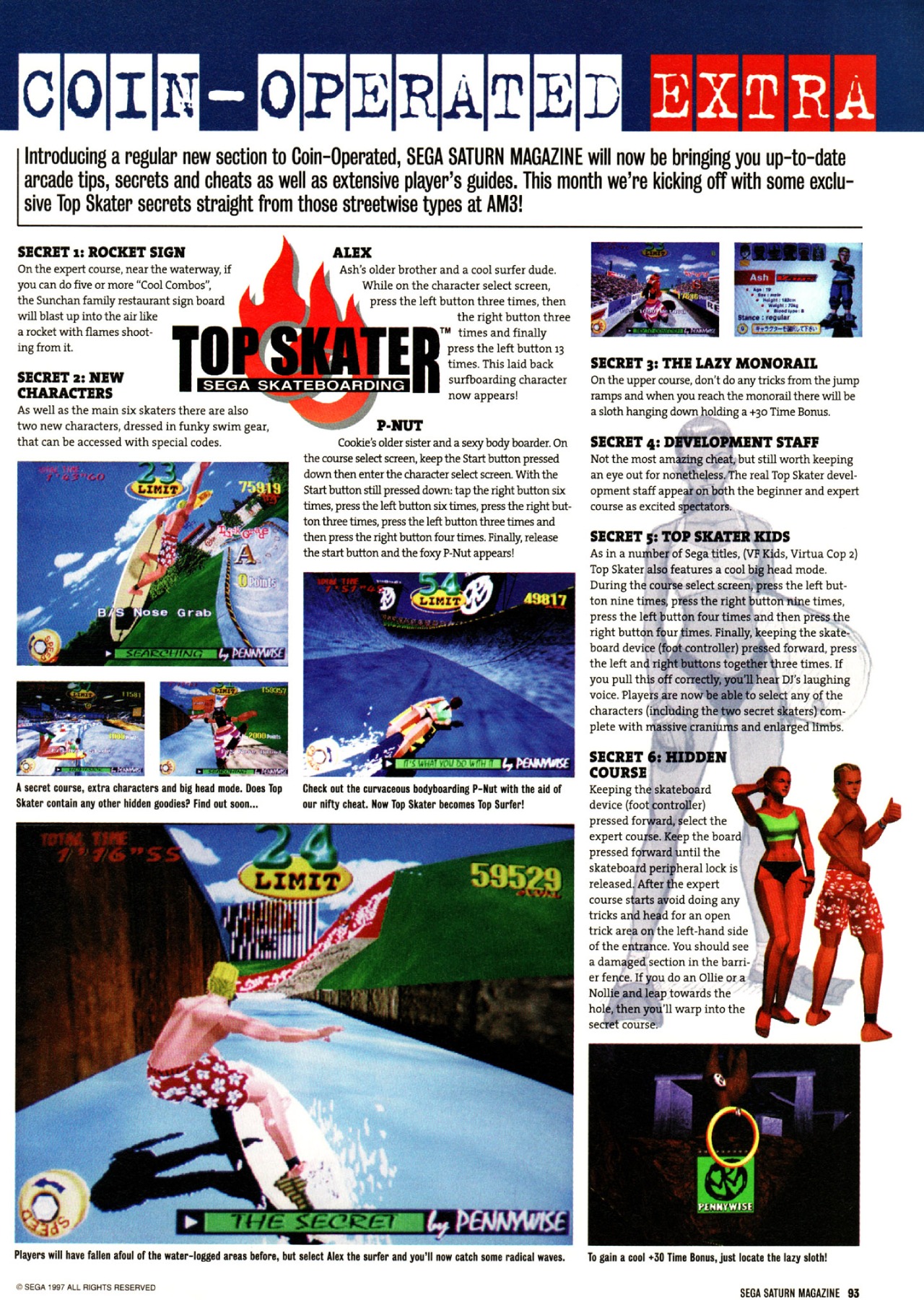 Old Game Mags - Sega Saturn Magazine 1997 - Top Skater in...
