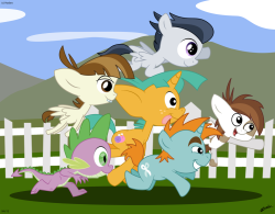 fisherpon:   The Other Mane 6 by ~MPL52293   Boys… pssshhhh