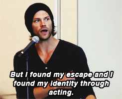 plaidalecki:  &ldquo;I loved acting. And I think if I had not made it, I think