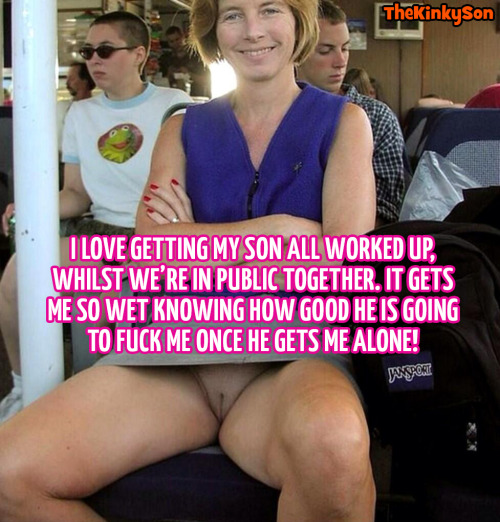 thekinkysoncaptions: A Mother Son Incest Caption by TheKinkySon.   Follow @skimpymoms​!  