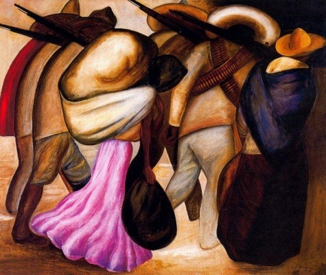 artist-orozco: Soldiers, 1926, José Clemente OrozcoMedium: oil,canvas