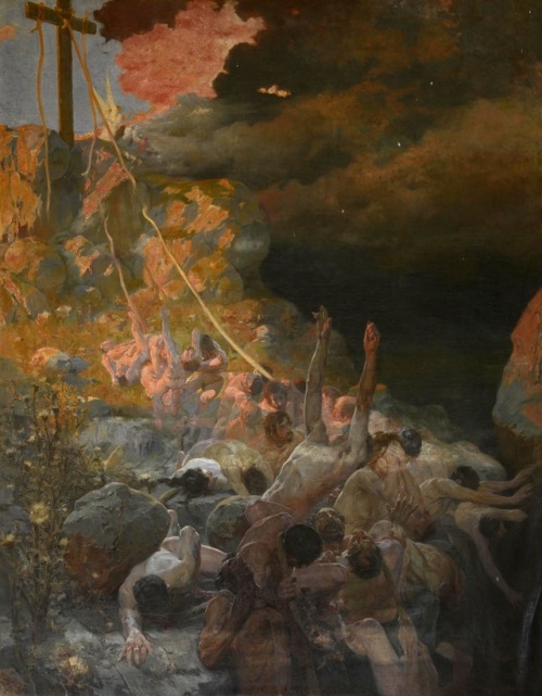 achasma:  Al abismo (”To the abyss”) by Fernando Cabrera Cantó, 1906. 