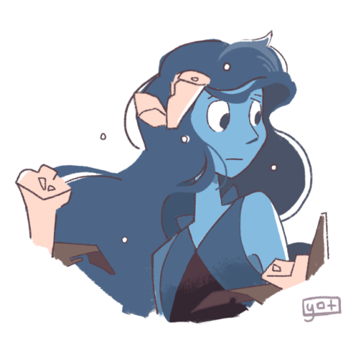 vellumed:  continuation to the question: what if the gems tried new hairstyles? my fav is definitely the space buns on peridot! 