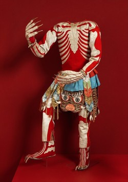 centuriespast:  Skeleton Dance CostumeDate: late 19th or early 20th centuryCulture: TibetMedium: Silk, flannel The Met 