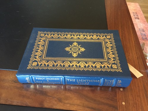 perseass:rrriordan:Easton Press is preparing a leather-bound, signed edition of the Percy Jackson se