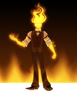 balatronical:  Speed Drawing of Grillby!